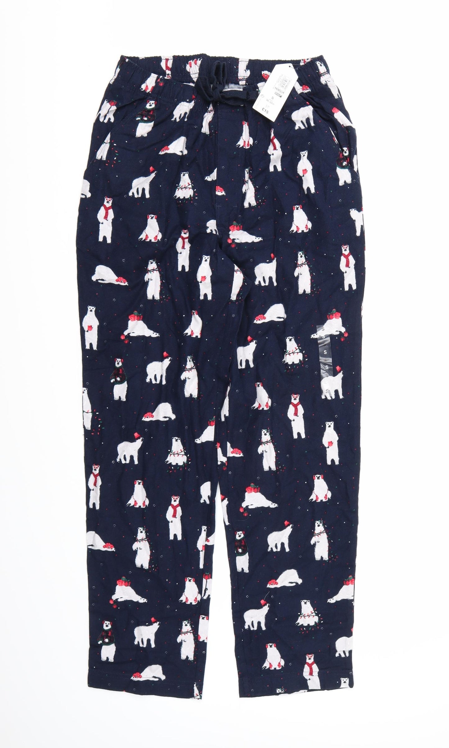 Marks and Spencer Womens Blue    Pyjama Pants Size S