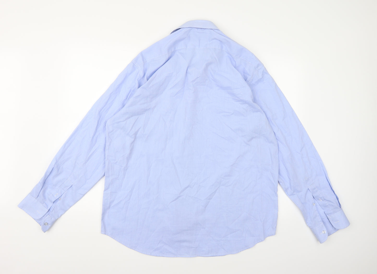 Rael Brook Mens Blue    Dress Shirt Size 17