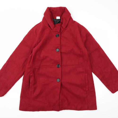 Gabriella Vicenza Womens Red   Pea Coat Coat Size 16