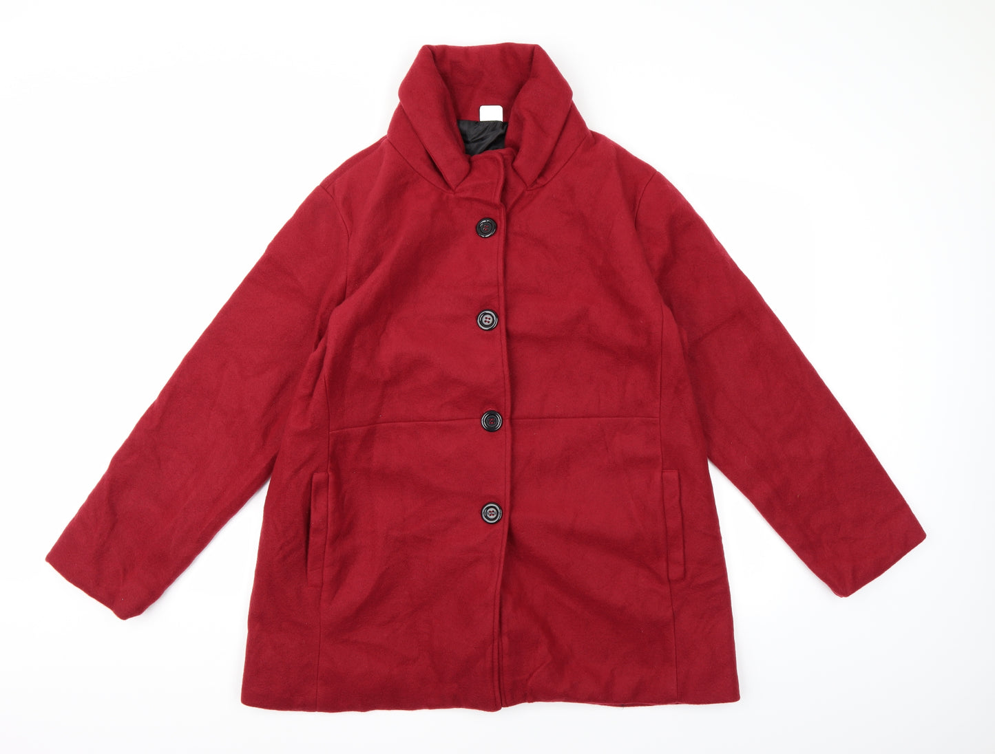 Gabriella Vicenza Womens Red   Pea Coat Coat Size 16