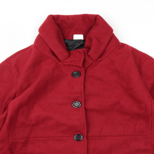 Gabriella Vicenza Womens Red   Pea Coat Coat Size 16