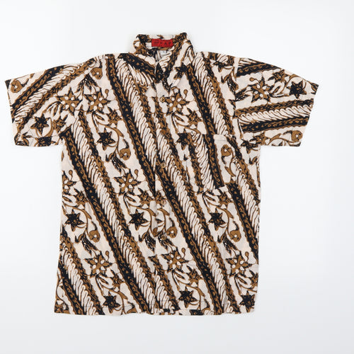H.A.P Boys Multicoloured Floral  Basic Button-Up Size M