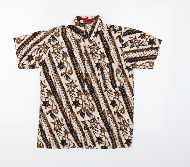H.A.P Boys Multicoloured Floral Basic Button-Up Size M