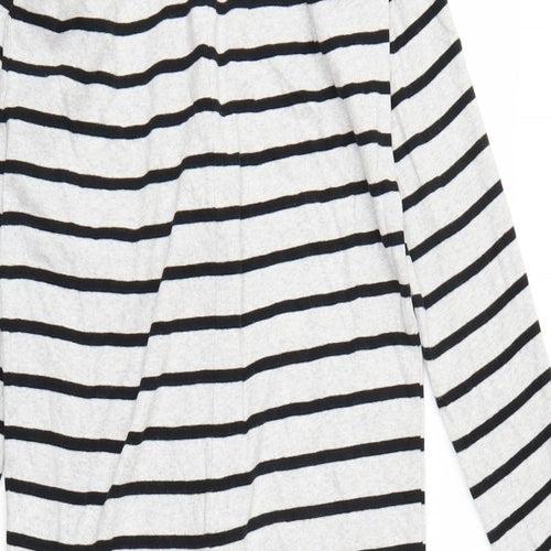 Marks and Spencer Girls Grey Striped  Top One Piece Size 13-14 Years  - All in One