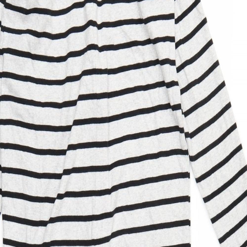Marks and Spencer Girls Grey Striped  Top One Piece Size 13-14 Years  - All in One