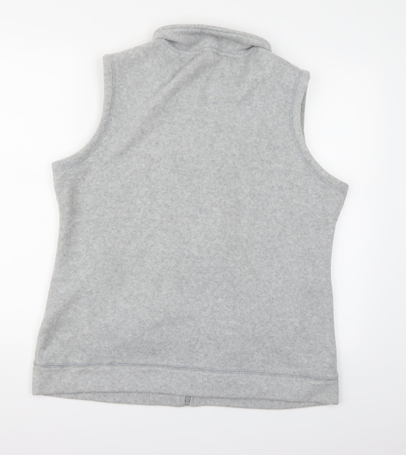 M&Co Womens Grey  Fleece Gilet Jacket Size 16