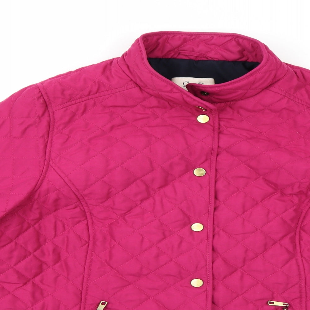 Classic Womens Pink   Overcoat Coat Size 18