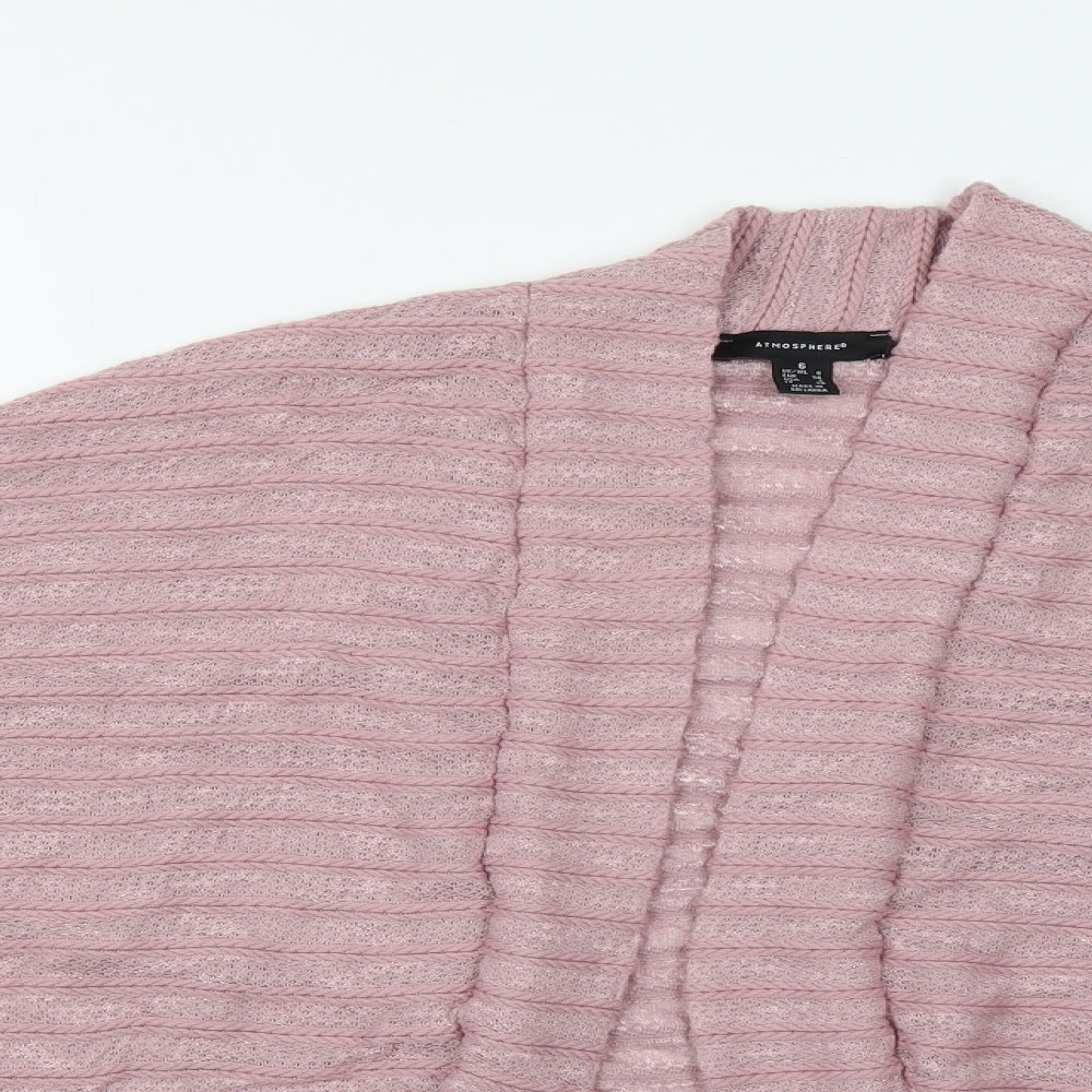 Atmosphere Womens Pink  Knit Cardigan Jumper Size 6