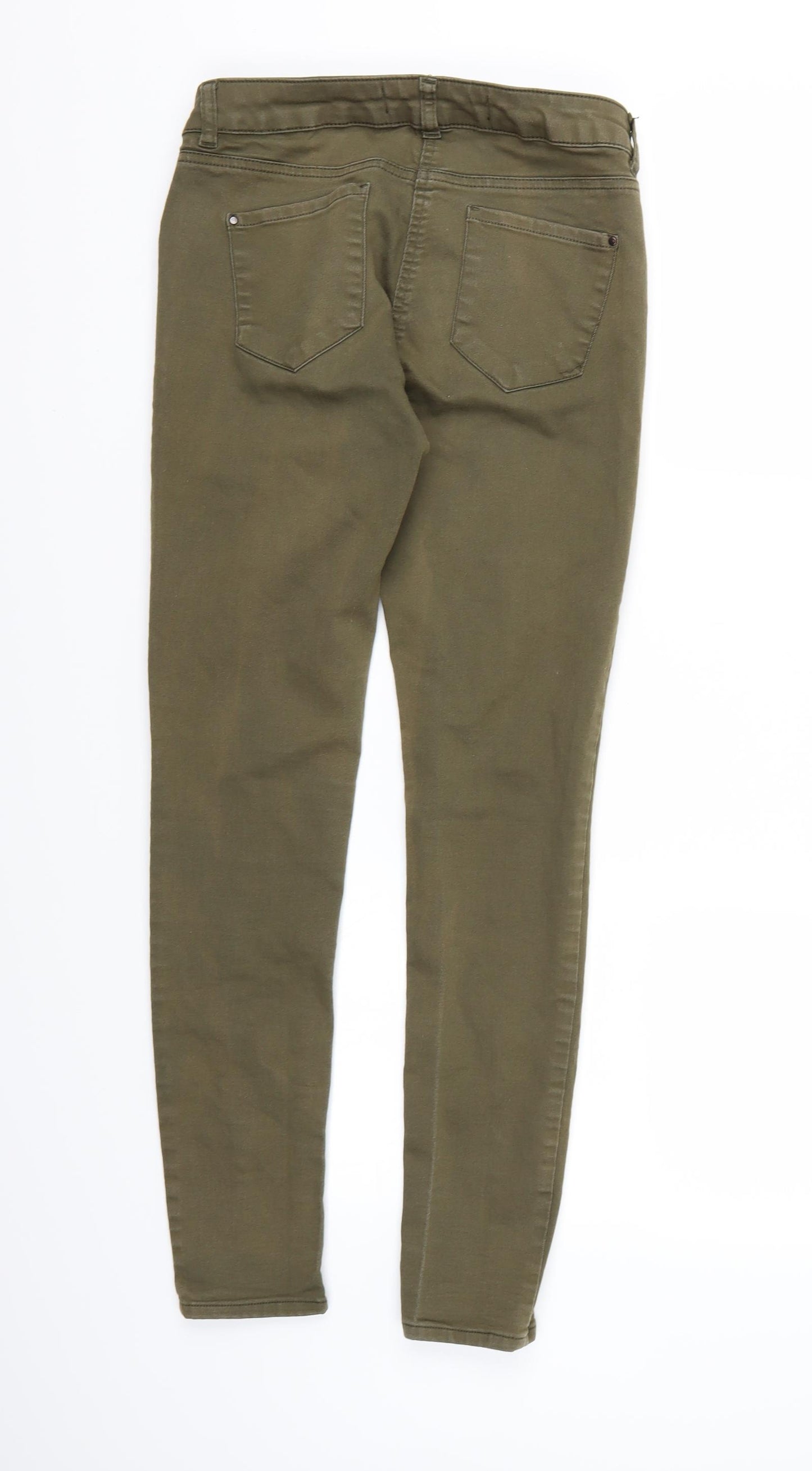 NEXT Womens Green  Denim Skinny Jeans Size 8 L27 in