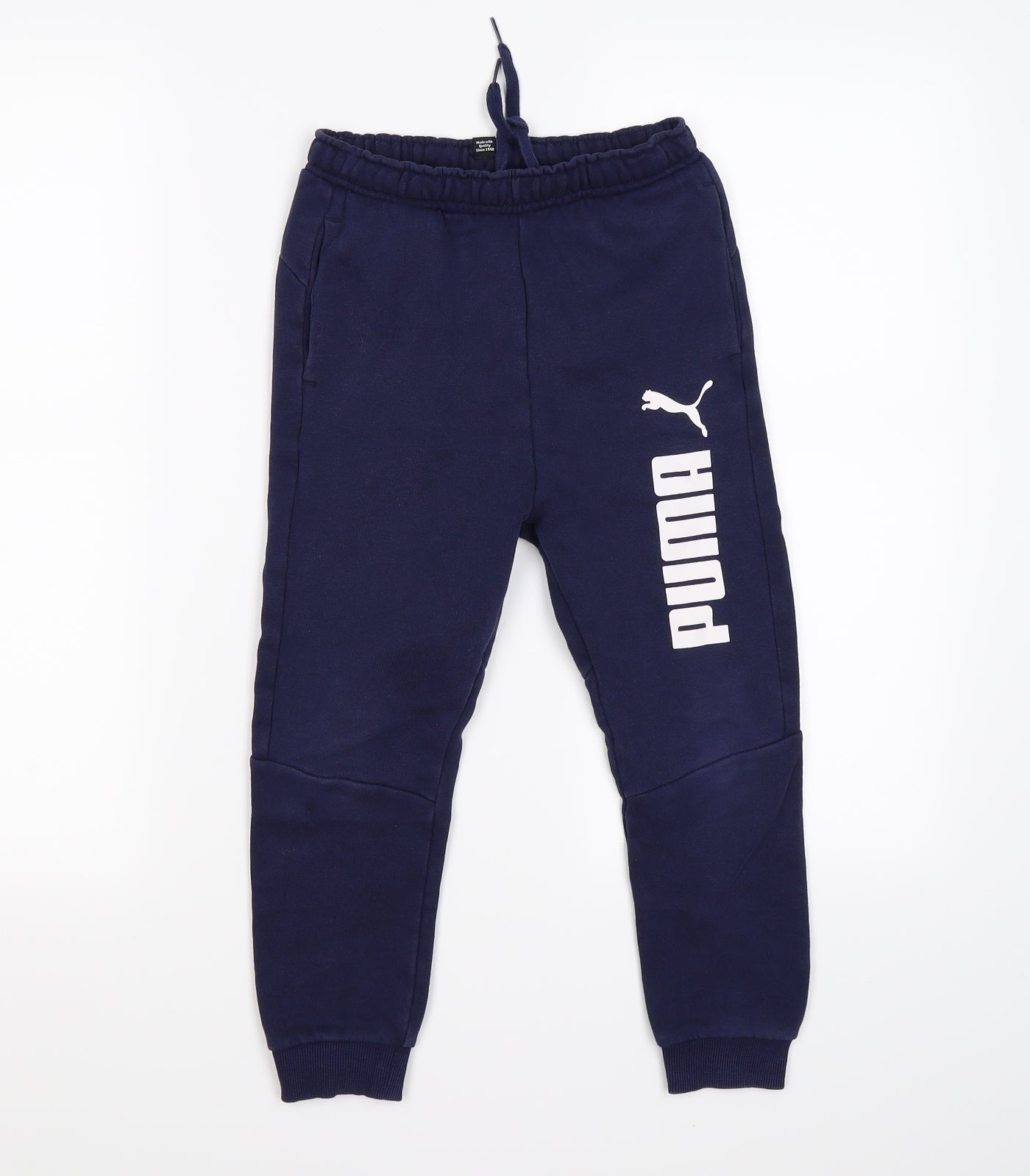 PUMA Boys Blue   Jogger Trousers Size 7-8 Years