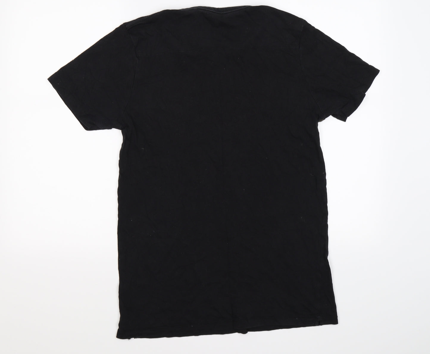 FCUK Mens Black Camouflage   T-Shirt Size M