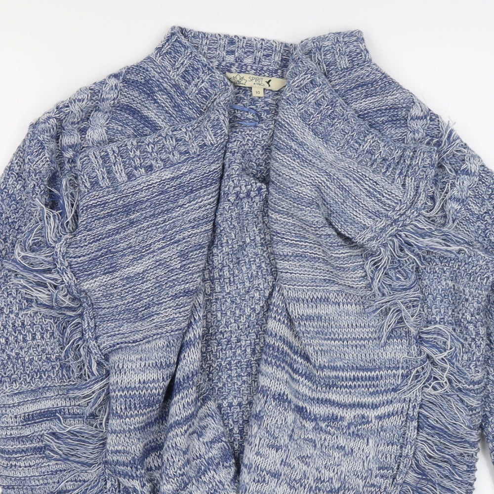 M&Co Womens Blue  Knit Cardigan Jumper Size 10  - waterfall