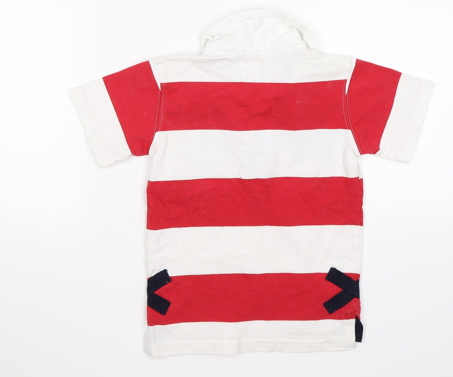 GOCCO Boys Red Striped  Basic Polo Size 4-5 Years  - YACHT CLUB
