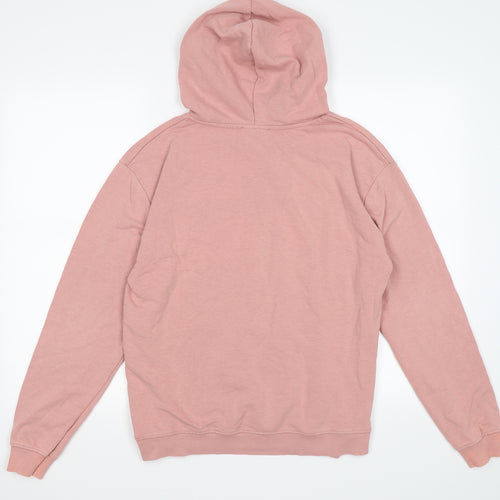 New Look Womens Pink  Jersey Pullover Hoodie Size 12  - DETROIT ny