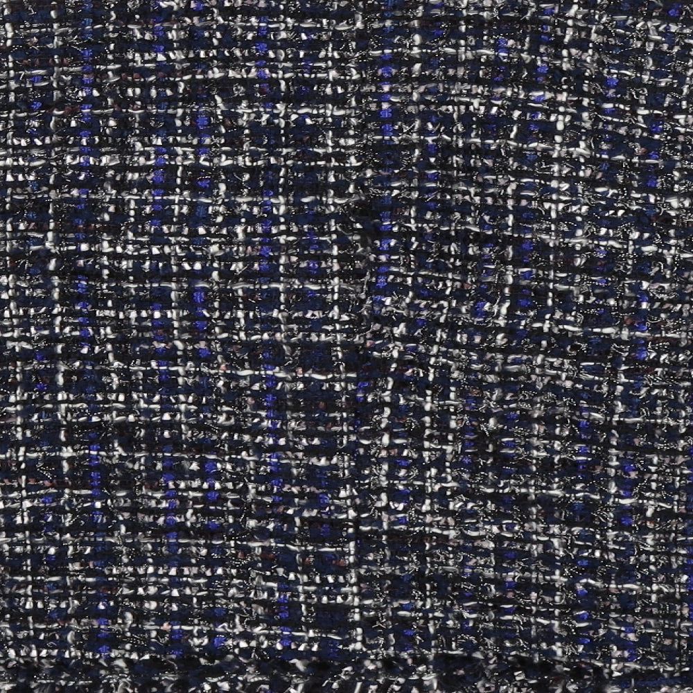 Zara Womens Blue Check Knit Jacket Blazer Size L