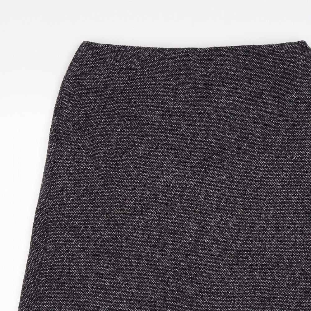 Marks and Spencer Womens Purple  Knit A-Line Skirt Size 12