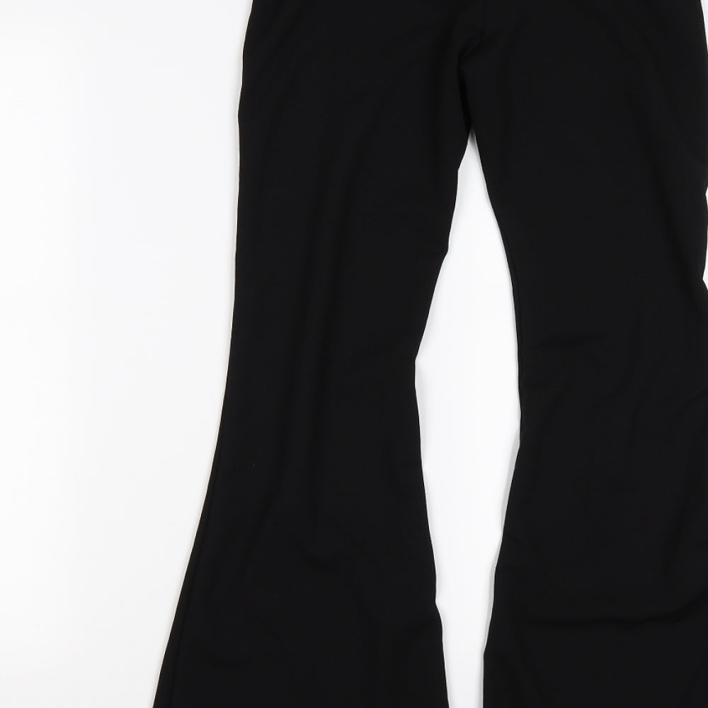 Bershka Womens Black   Trousers  Size M L28 in