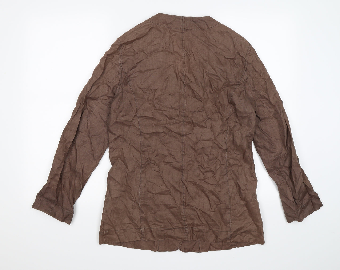 LAURA ASH;EY Womens Brown   Basic Blouse Size 10