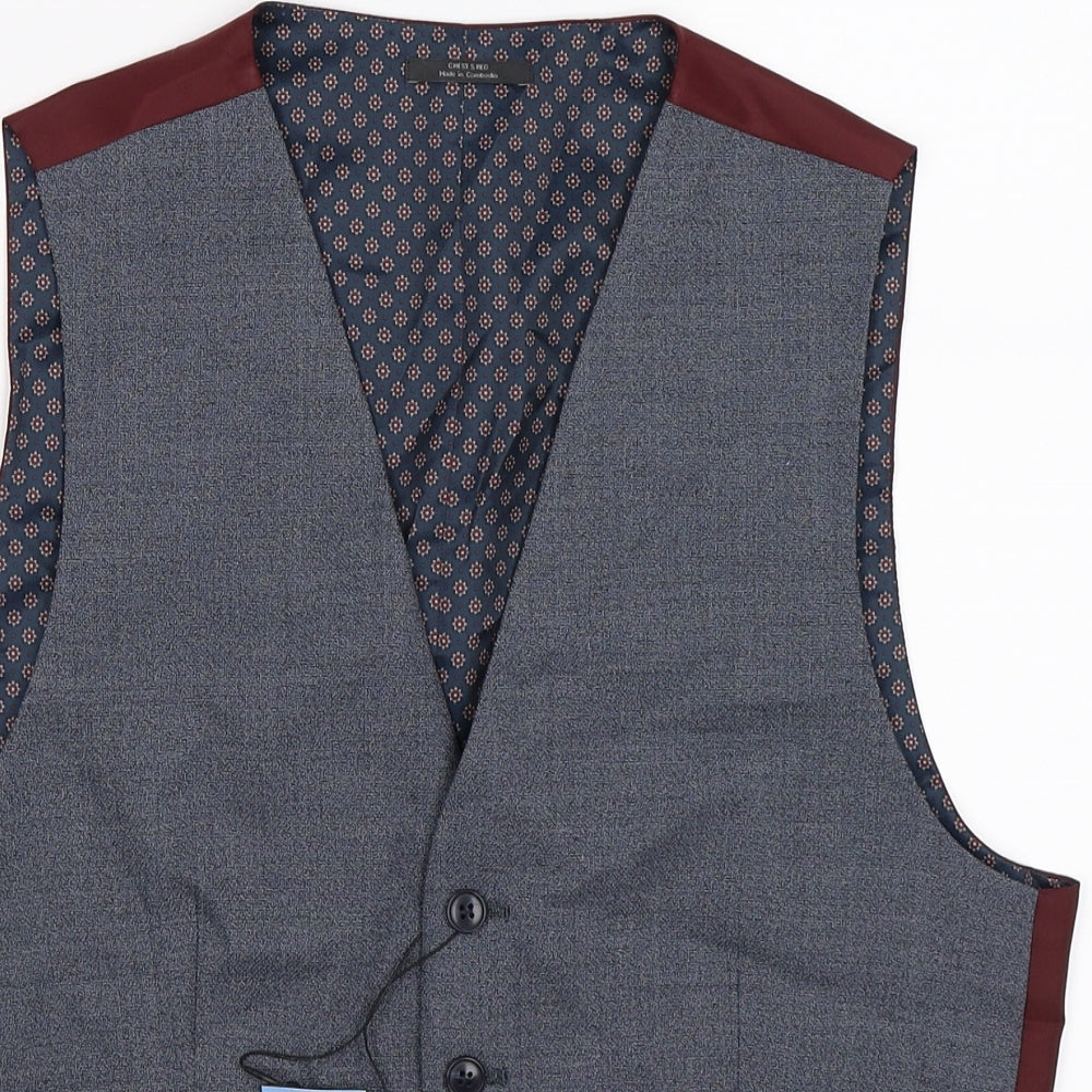 Marks and Spencer Mens Grey   Jacket Suit Waistcoat Size S