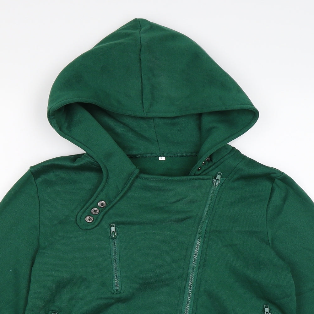 Preworn Boys Green   Full Zip Hoodie Size XL
