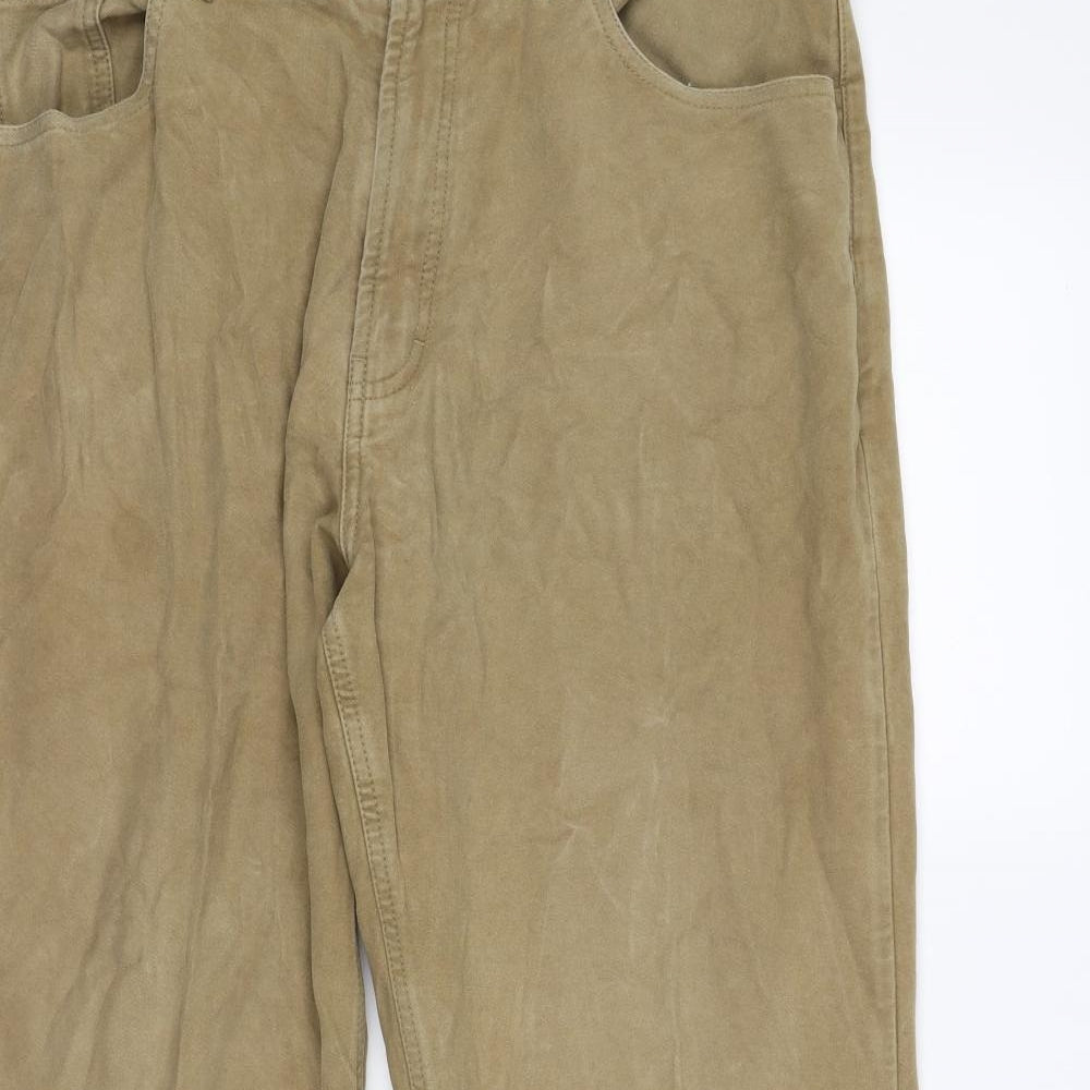 MOSS Mens Beige  Velvet Trousers  Size 38 L31 in