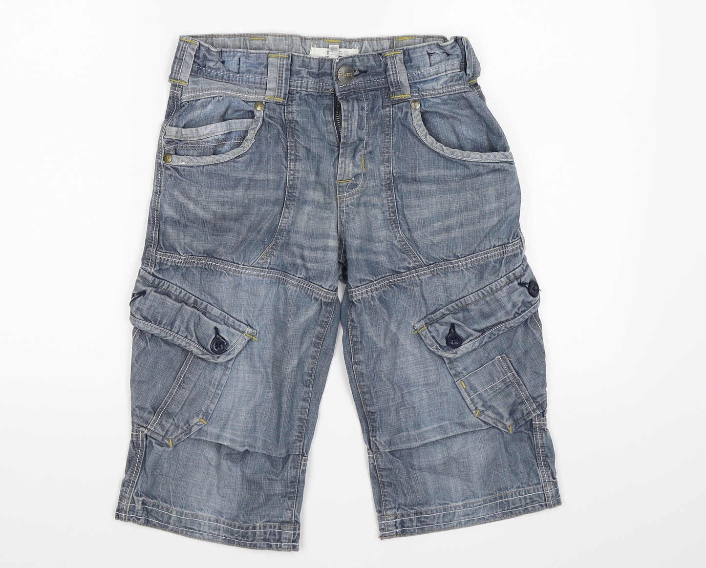 Rocha John Rocha Boys Blue  Denim Cargo Shorts Size 12 Years