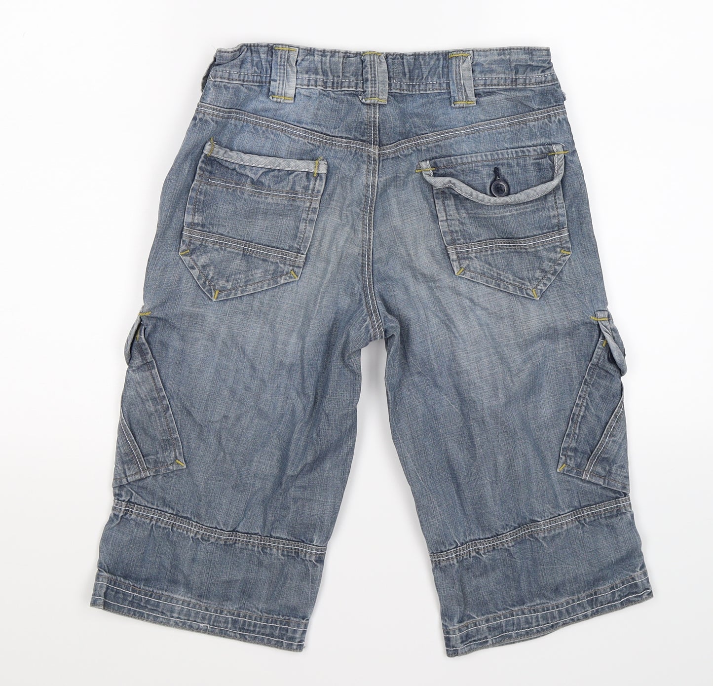 Rocha John Rocha Boys Blue  Denim Cargo Shorts Size 12 Years