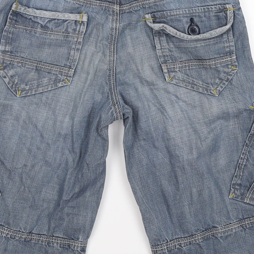 Rocha John Rocha Boys Blue  Denim Cargo Shorts Size 12 Years