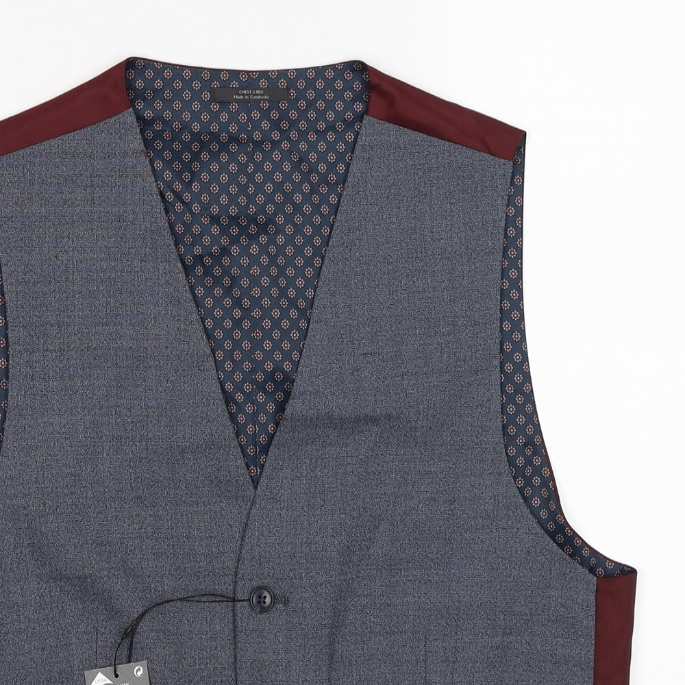Marks and Spencer Mens Grey   Jacket Suit Waistcoat Size S