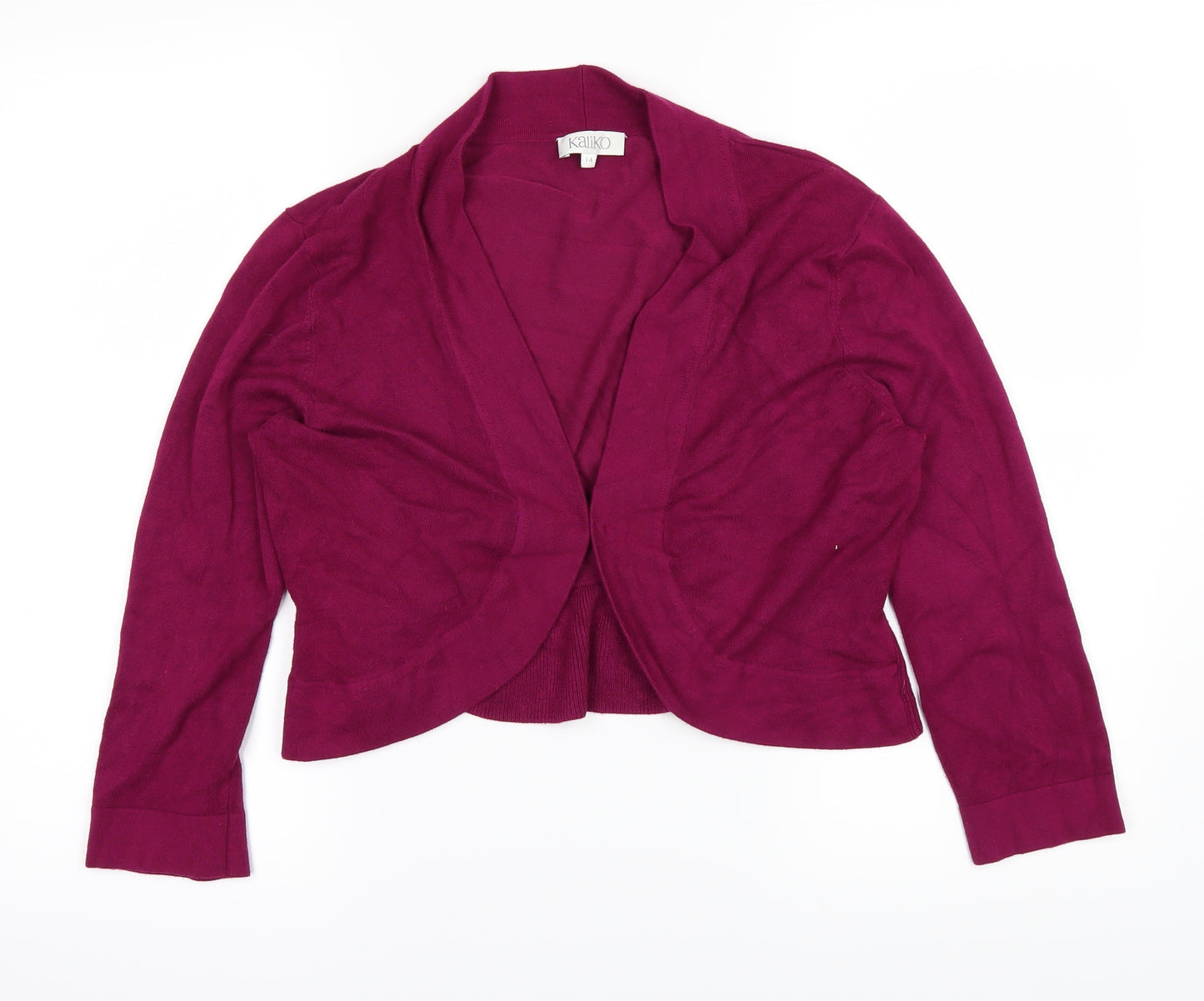 Kaliko Womens Purple   Cardigan Jumper Size 14