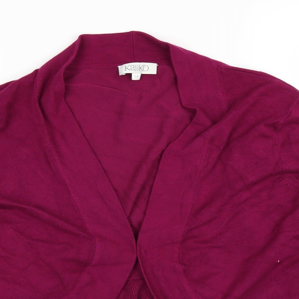 Kaliko Womens Purple   Cardigan Jumper Size 14