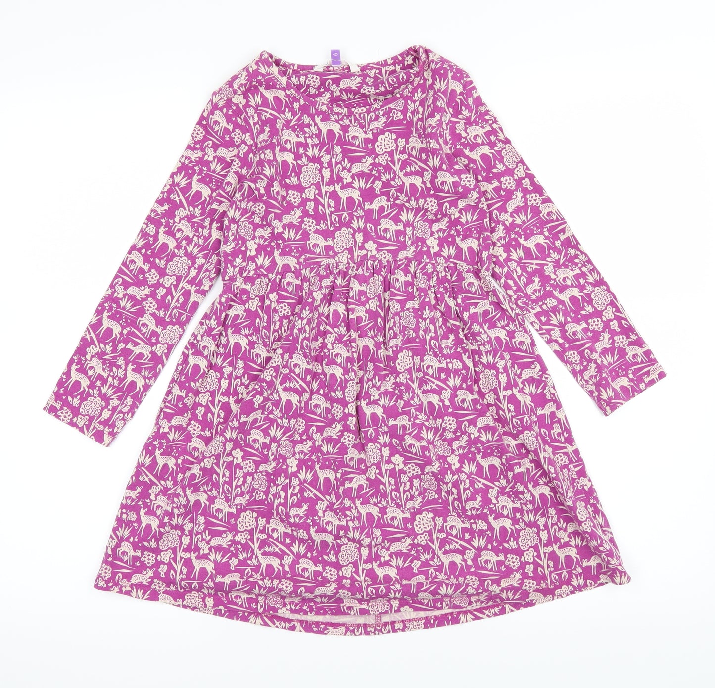 John Lewis Girls Purple   Fit & Flare  Size 6 Years