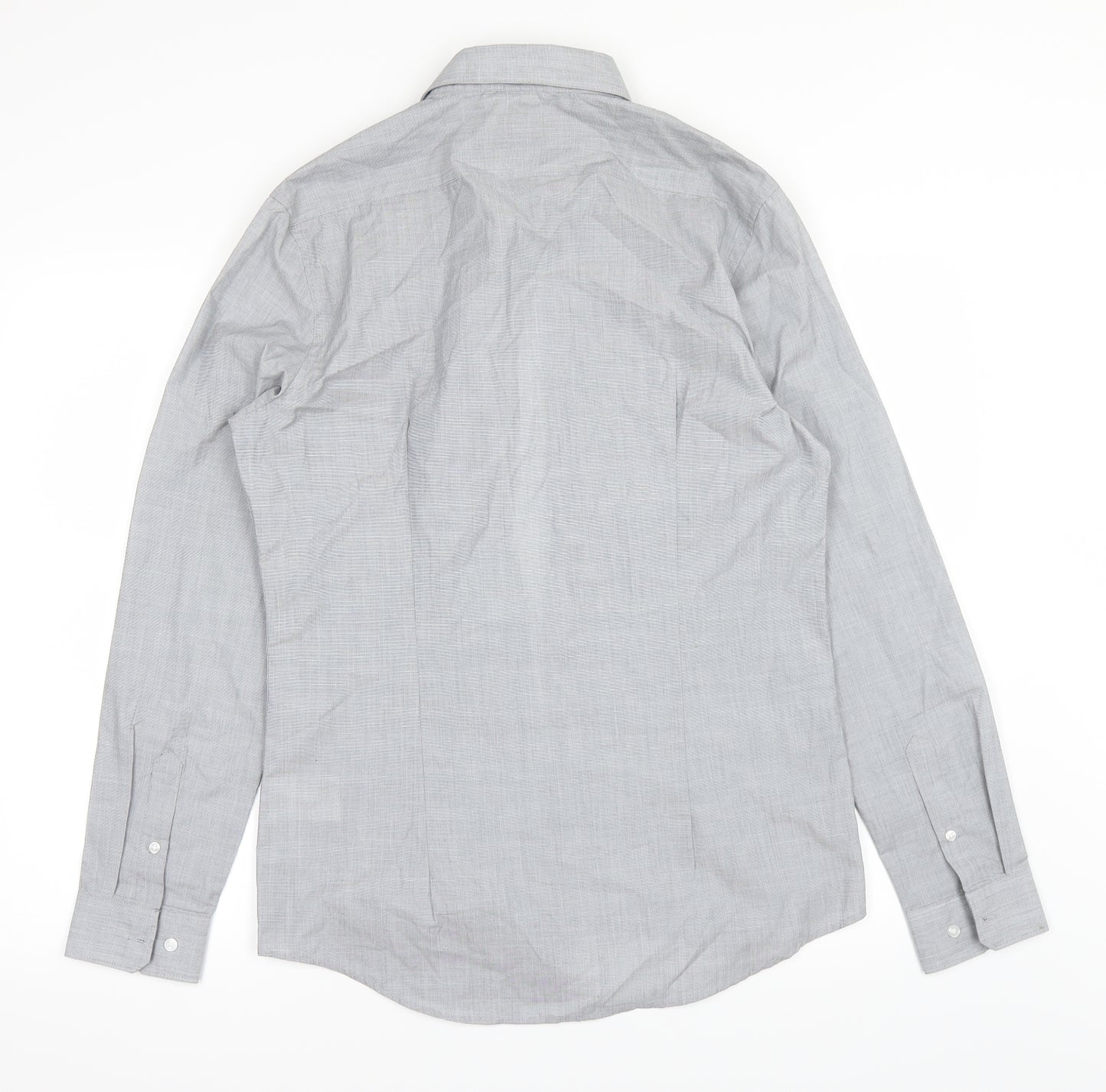 H&M Mens Grey    Dress Shirt Size S