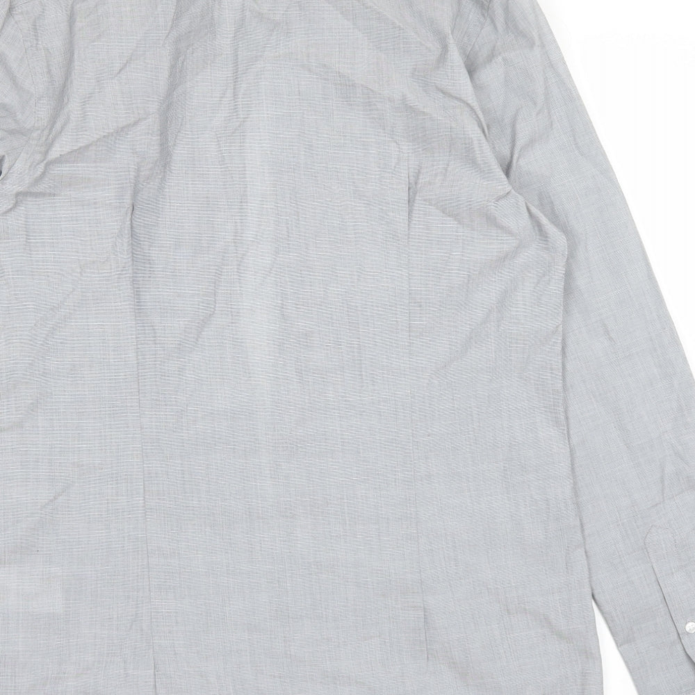 H&M Mens Grey    Dress Shirt Size S