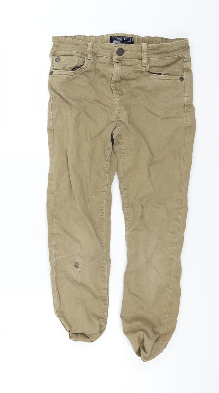 NEXT Girls Brown Straight Jeans Size 8 Years
