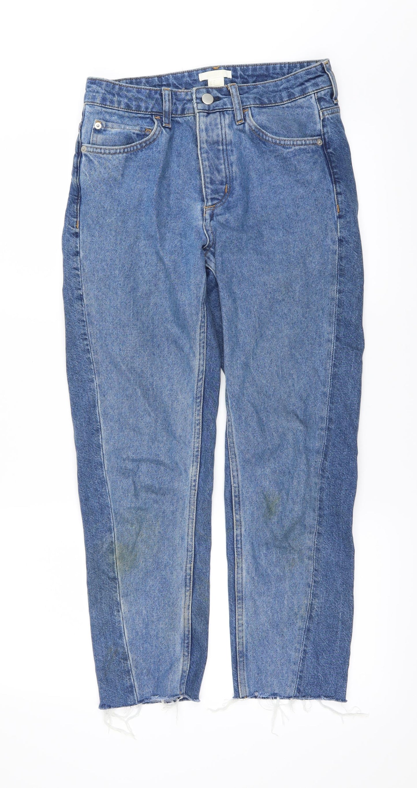 H&M Womens Blue  Denim Skinny Jeans Size 6 L25 in