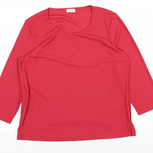 eastx Womens Red   Basic T-Shirt Size 14