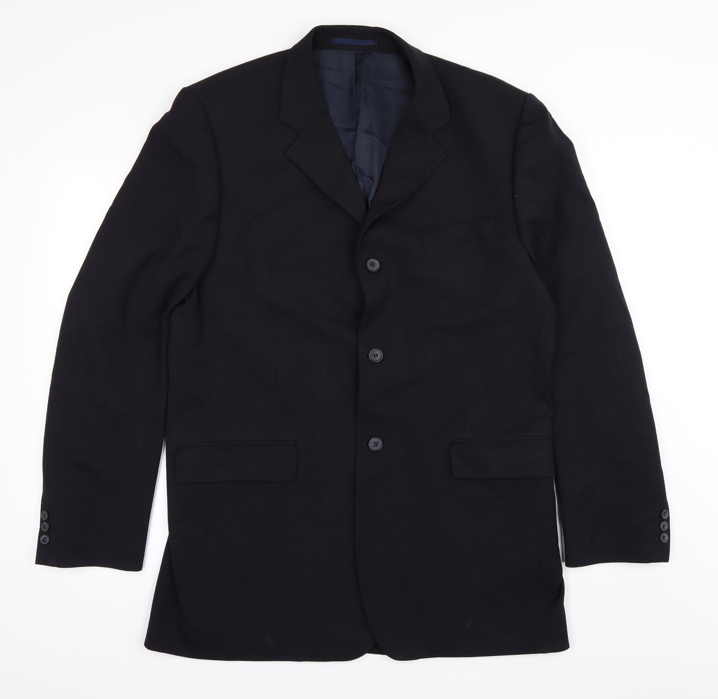 Preworn Mens Blue   Jacket Suit Jacket Size 42