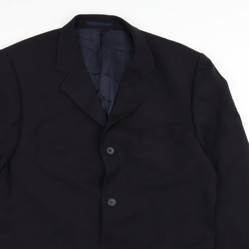 Preworn Mens Blue   Jacket Suit Jacket Size 42