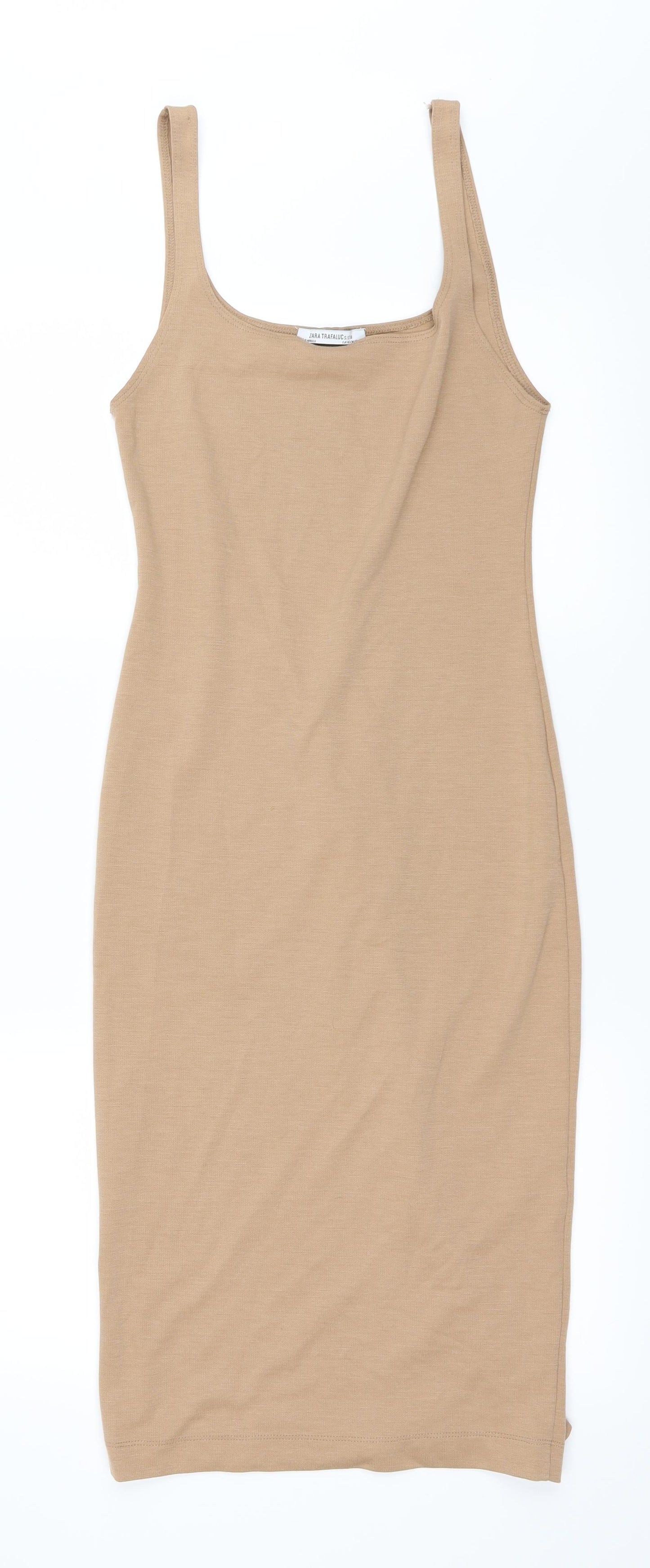 ZARA  Womens Brown   Pencil Dress  Size 18