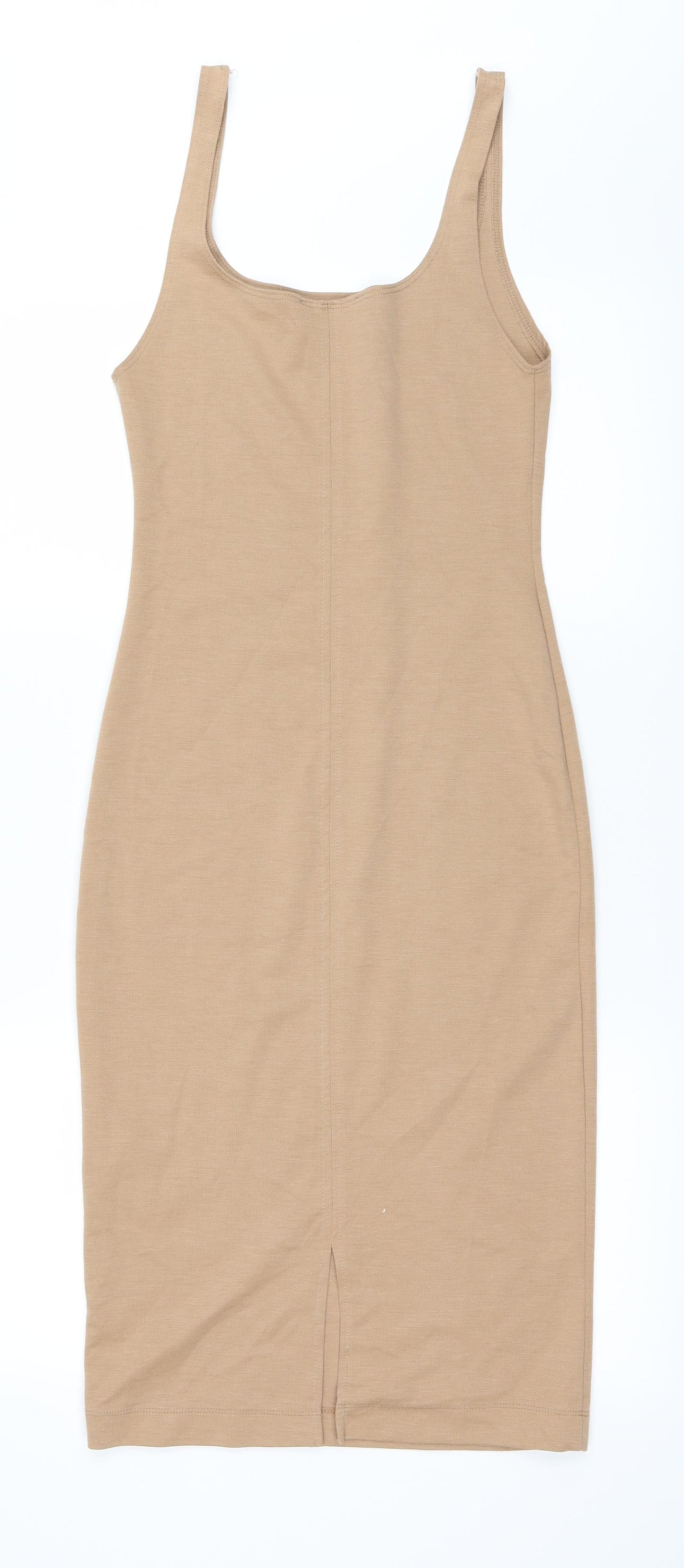 ZARA  Womens Brown   Pencil Dress  Size 18
