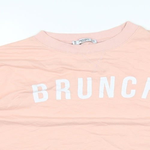 Mango Womens Pink   Basic T-Shirt Size S