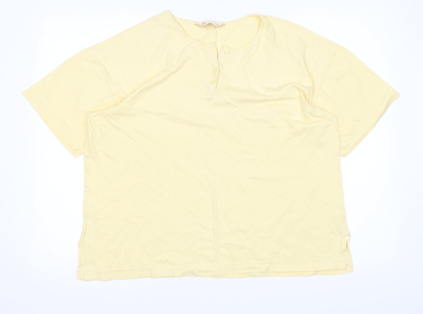 BHS Womens Yellow   Basic T-Shirt Size 14