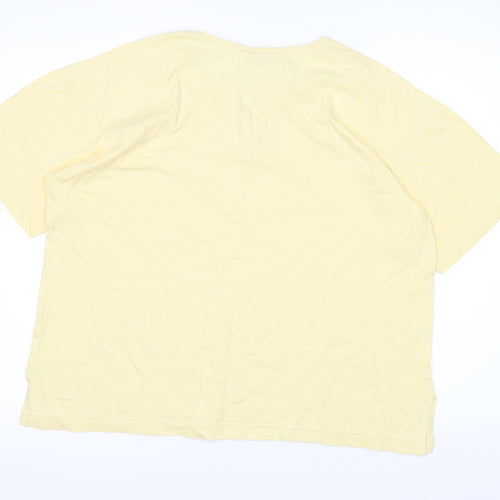 BHS Womens Yellow   Basic T-Shirt Size 14