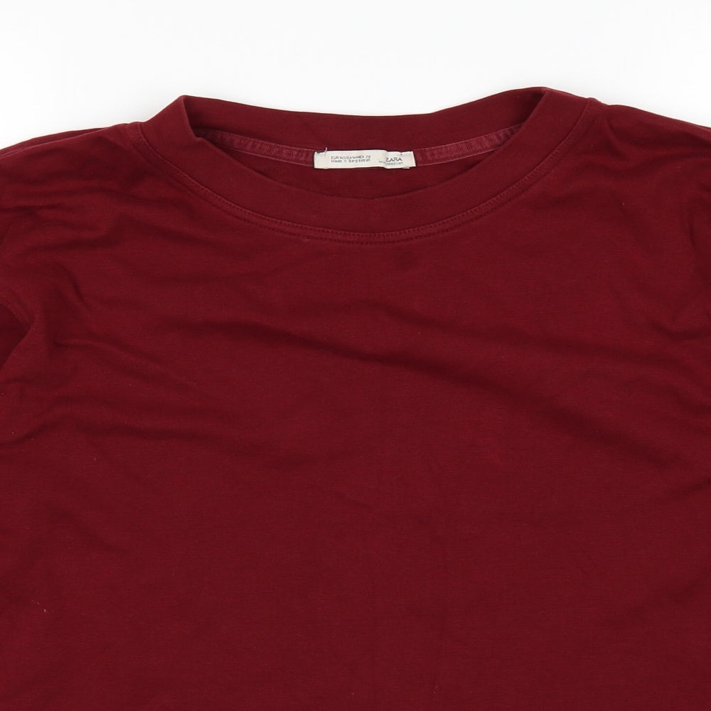 Zara Womens Red   Basic T-Shirt Size M