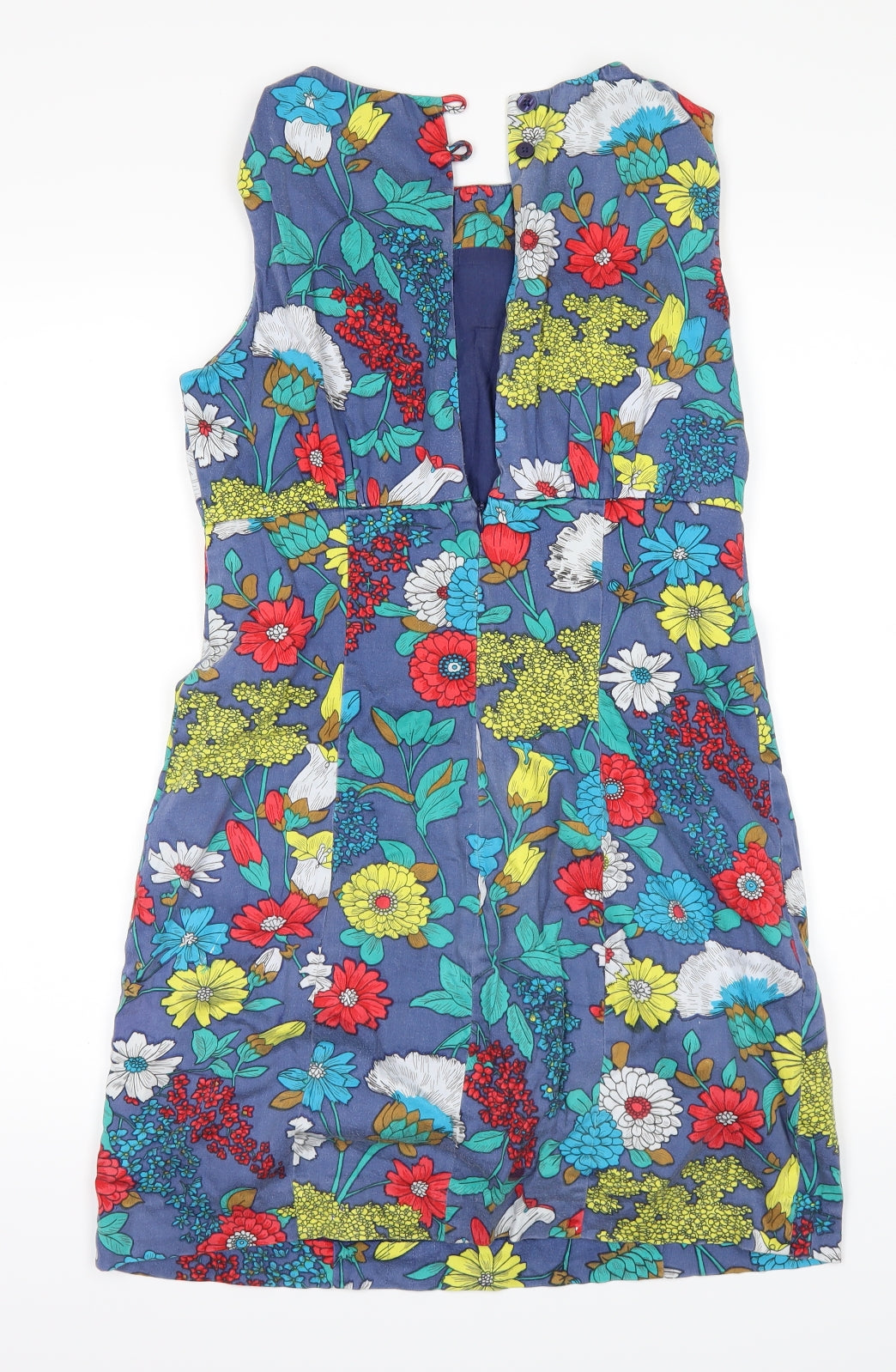 French Connection Womens Blue Floral  Pencil Dress  Size 8