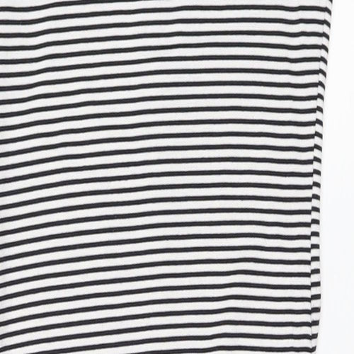 Zara Womens White Striped  Pencil Dress  Size S
