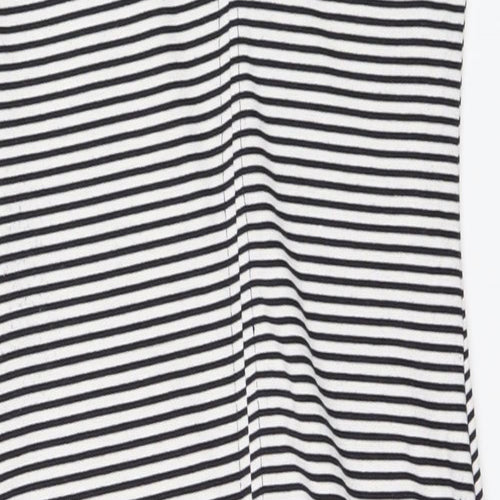 Zara Womens White Striped  Pencil Dress  Size S