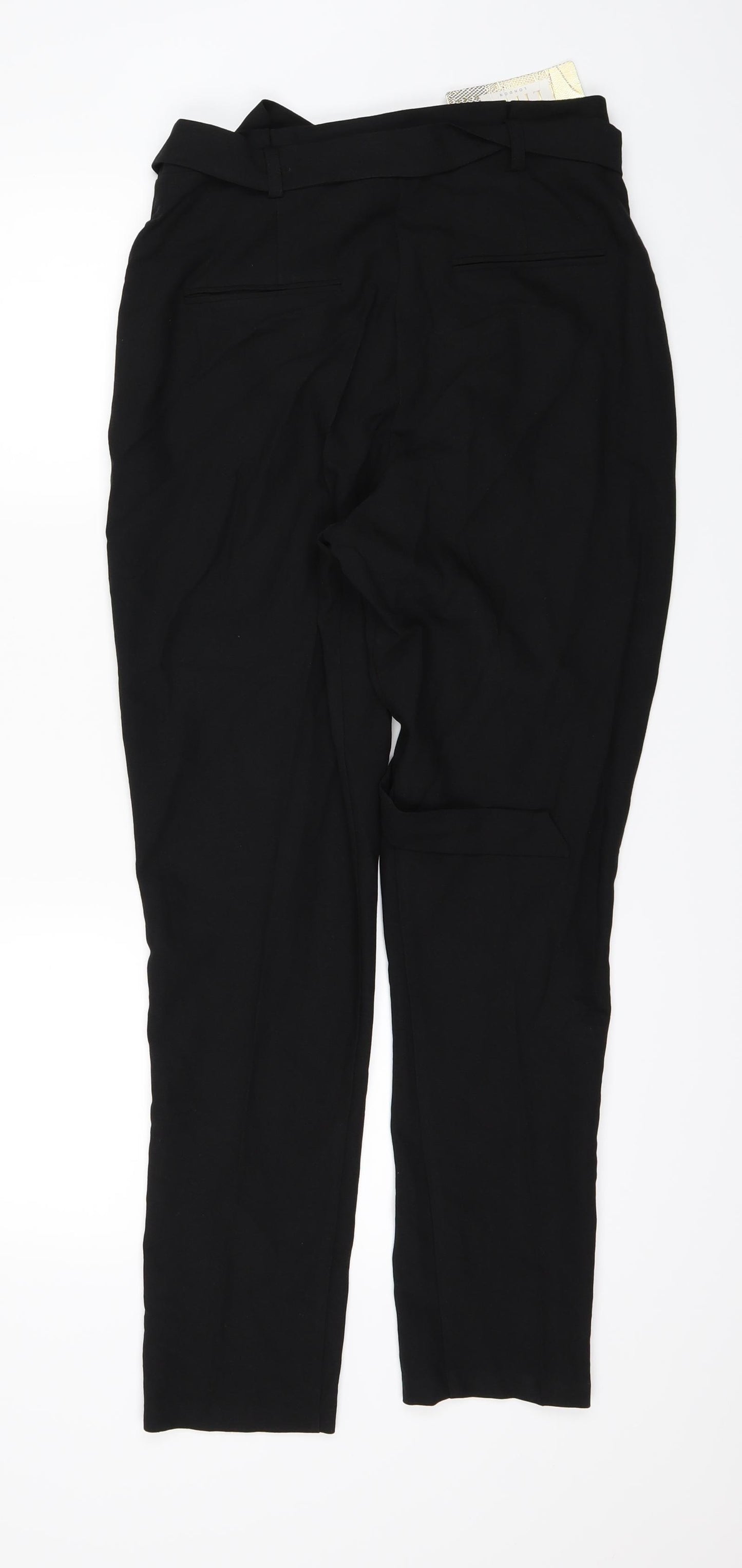 Lipsy Womens Black   Trousers  Size 10 L26 in