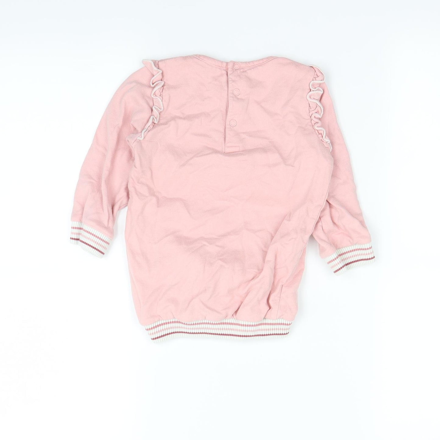 Preworn Girls Pink   Pullover Jumper Size 2 Years